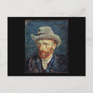 Van Gogh Self-Portrait with Grey Felt Hat Postcard