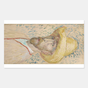 Van Gogh Self-portrait with straw hat Sticker
