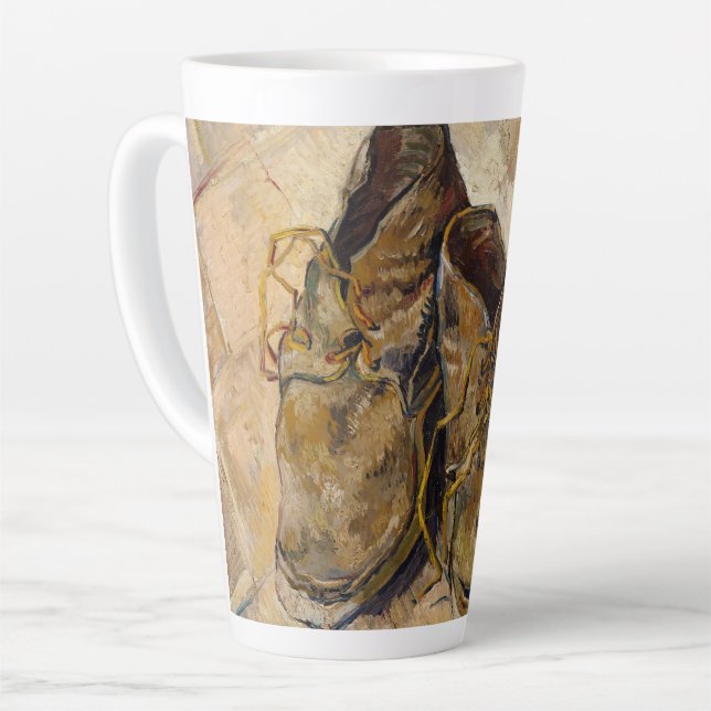 Van Gogh Shoes Latte Mug (Left Angle)