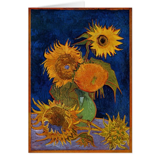 Van Gogh Six Sunflowers Floral Art GalleryHD (Front)
