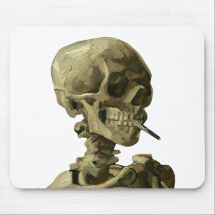 Van Gogh, Skeleton with a burning cigarette Mouse Pad