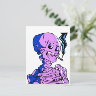 Van Gogh, Skeleton with a burning cigarette Postcard