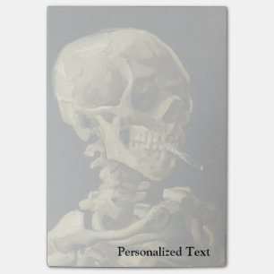 Van Gogh   Skull with Burning Cigarette   1886 Post-it Notes