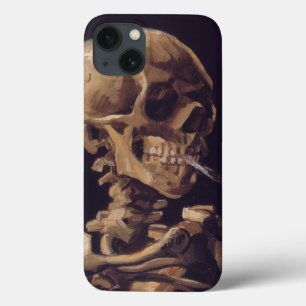 Van Gogh Skull with Burning Cigarette iPhone 13 Case