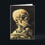 Van Gogh Skull with Burning Cigarette Greeting Car Card<br><div class="desc">Van Gogh Skull with Burning Cigarette greeting card. Oil painting on canvas from 1885. Skull with Burning cigarette reveals both van Gogh’s sense of humor and sense of the macabre. Something of an oddity in his recognized oeuvre, the work has grown in popularity in the past few decades. A great...</div>
