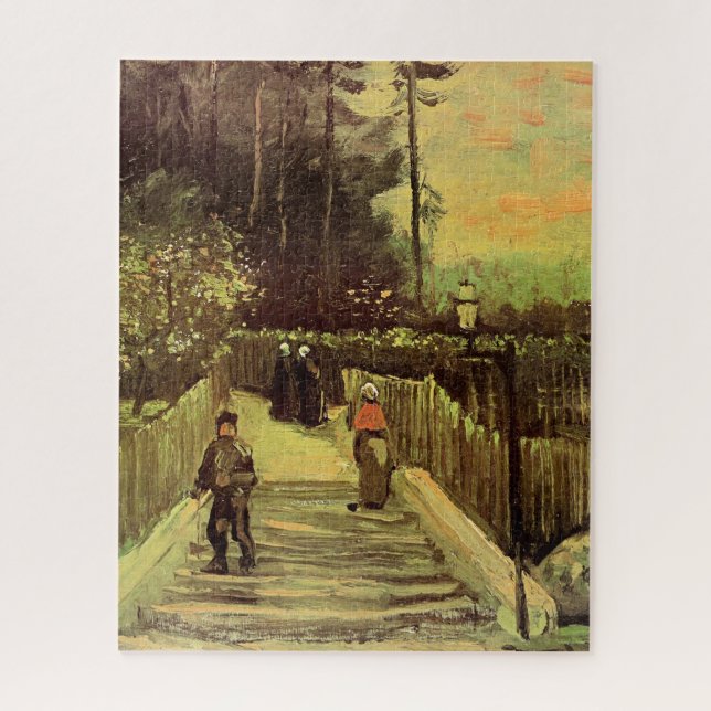 Van Gogh - Sloping Path in Montmarte Jigsaw Puzzle (Vertical)