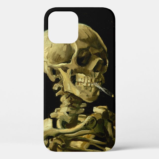 Van Gogh Smoking Skeleton Case-Mate iPhone Case (Back)
