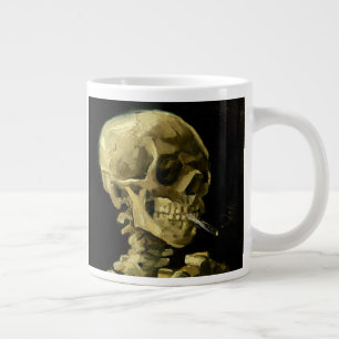 Van Gogh Smoking Skeleton Large Coffee Mug