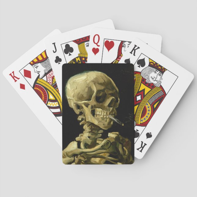 Van Gogh Smoking Skeleton Playing Cards (Back)