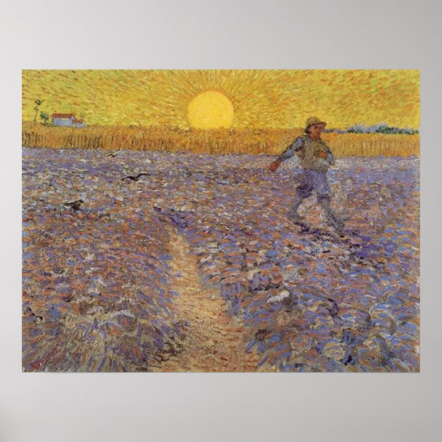 VAN GOGH - SOWER WITH SETTING SUN POSTER (Front)