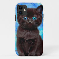 Van Gogh Starry Night Black Cat