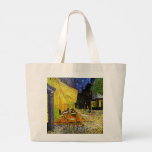 Van Gogh, “ Starry Night ” & “ Café Terrace Large Tote Bag