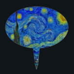 Van Gogh Starry Night Cake Toppers<br><div class="desc">The classic Van Gogh Starry Night!</div>