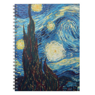 Van Gogh Starry Night Classic Impressionism Art Notebook