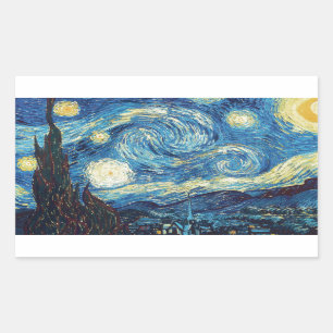 Van Gogh Starry Night Classic Impressionism Art Sticker
