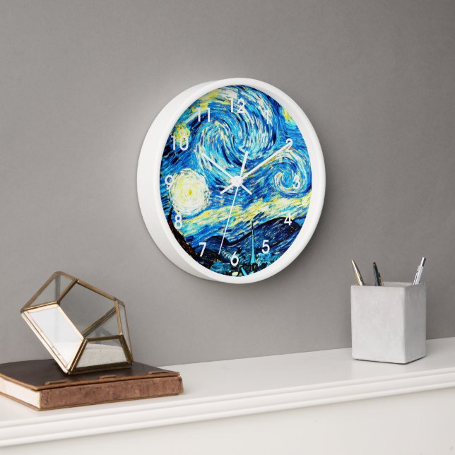 Van Gogh, Starry Night, Clock (Office)