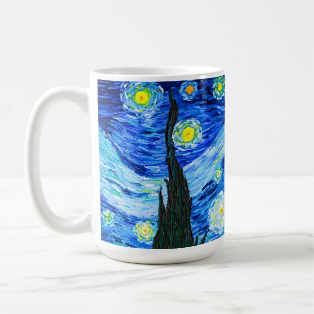 Van Gogh Starry Night Coffee Mug (Left)