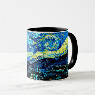 Van Gogh - Starry Night, famous painting, Mug
