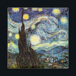 Van Gogh Starry Night Fine Art Magnet<br><div class="desc">Starry Night, fine art by Vincent van Gogh.</div>
