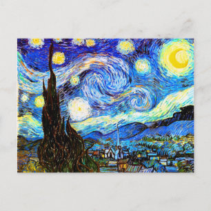 Van Gogh Starry Night Fine Art Postcard