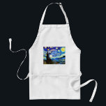 Van Gogh Starry Night Fine Art Standard Apron<br><div class="desc">Starry Night,  fine art by Vincent van Gogh.</div>
