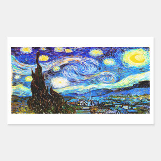 Van Gogh Starry Night Fine Art Sticker