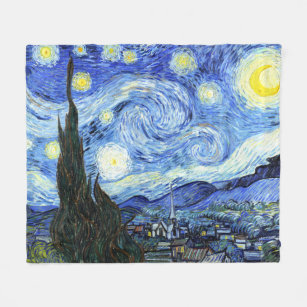 Van Gogh Starry Night Impressionism Fleece Blanket