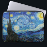 Van Gogh Starry Night. Impressionism vintage art Laptop Sleeve<br><div class="desc">Van Gogh "The Starry Night" laptop sleeve.</div>