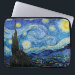 Van Gogh Starry Night. Impressionism vintage art Laptop Sleeve<br><div class="desc">Van Gogh "The Starry Night" laptop sleeve.</div>