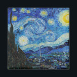Van Gogh Starry Night. Impressionism vintage art Magnet<br><div class="desc">Van Gogh "The Starry Night" magnet.</div>