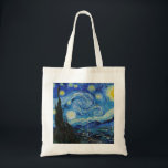 Van Gogh Starry Night. Impressionism vintage art Tote Bag<br><div class="desc">Van Gogh "The Starry Night" tote bag.</div>