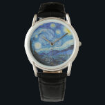 Van Gogh Starry Night. Impressionism vintage art Watch<br><div class="desc">Van Gogh "The Starry Night" watch.</div>