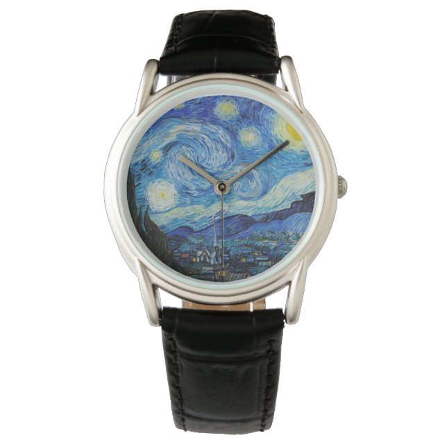 Van Gogh Starry Night. Impressionism vintage art Watch (Front)