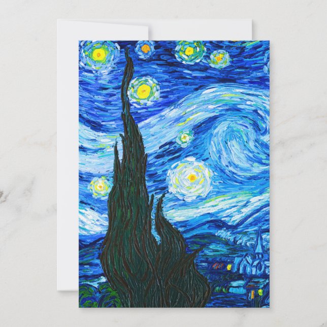 Van Gogh Starry Night Invitation (Front)