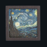 Van Gogh Starry Night Jewelry Box<br><div class="desc">Vincent Van Gogh famous painting starry night</div>