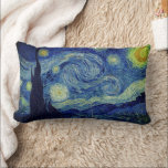 Van Gogh Starry Night Lumbar Pillow<br><div class="desc">Vincent Van Gogh's " The Starry Night" artwork is featured on this lumbar pillow. A nighttime sky so alive with sumptuous swirls! **Check out related products with this design in our store and discover more amazing options with this wonderful image: https://www.zazzle.com/collections/arty_gifts_for_the_van_gogh_fan_in_your_life-119079521028472120?rf=238919973384052768</div>