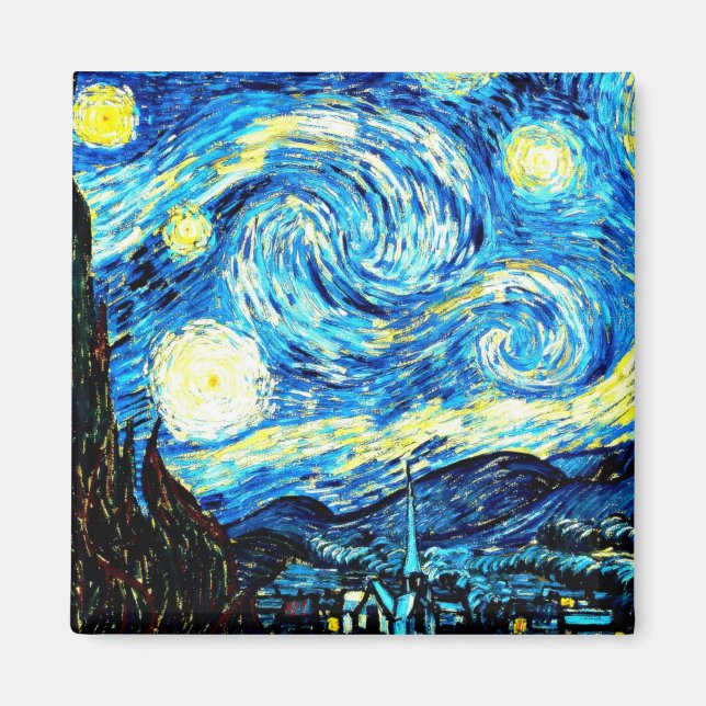 Van Gogh: Starry Night Magnet (Front)