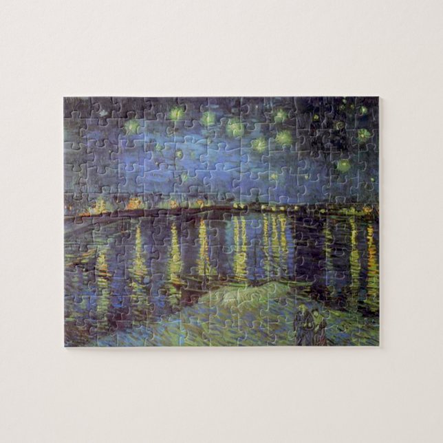 Van Gogh Starry Night Over Rhone River Jigsaw Puzzle (Horizontal)
