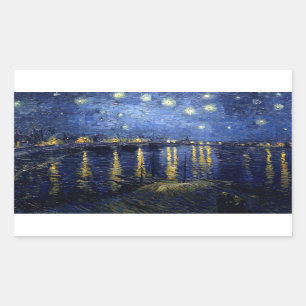 Van Gogh Starry Night Over Rhone Sticker