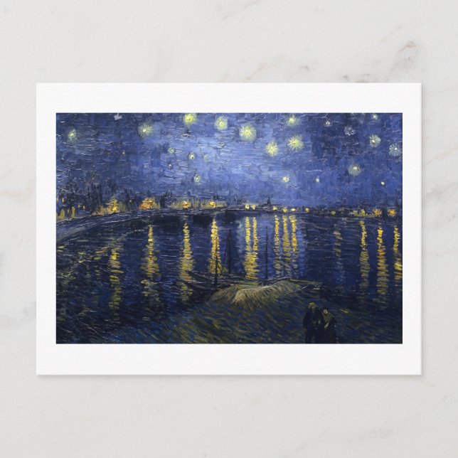 Van Gogh | Starry Night Over The Rhone | 1888 Announcement Postcard (Front)