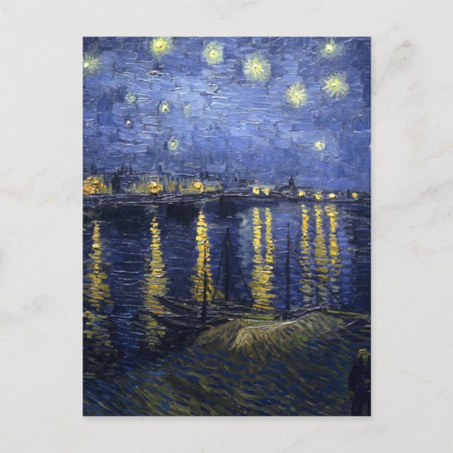 van Gogh - Starry Night Over the Rhone (1888) Postcard (Front)