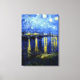 Van Gogh - Starry Night over the Rhone 2020 Canvas Print