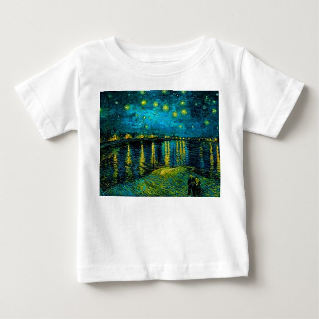 Van Gogh Starry Night Over the Rhône  Baby T-Shirt (Front)
