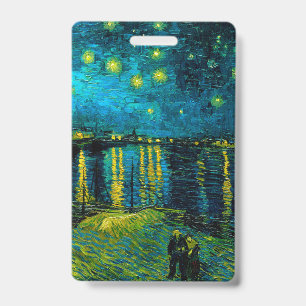Van Gogh Starry Night Over the Rhône  Badge