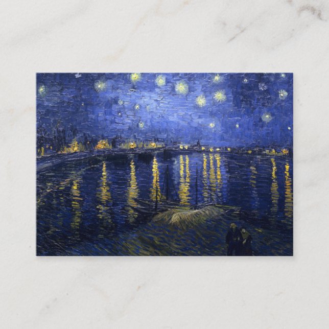 Van Gogh: Starry Night Over the Rhone Business Card (Front)