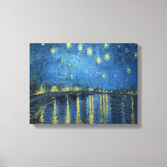 Van Gogh Starry Night Over the Rhone  Canvas Print (Front)