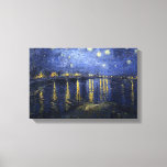 Van Gogh Starry Night Over The Rhone Canvas Print<br><div class="desc">Vincent Van Gogh Starry Night  Over The Rhone Post Impressionist masterpiece from 1888,  vintage artwork on modern day products from Zazilicious</div>