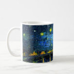 Van Gogh Starry Night Over the Rhone Coffee Mug<br><div class="desc">Vincent Van Gogh Starry Night over the Rhone painting.</div>