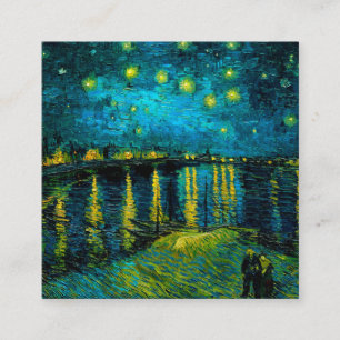 Van Gogh Starry Night Over the Rhône Enclosure Card