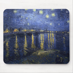 Van Gogh Starry Night Over The Rhone Mouse Pad